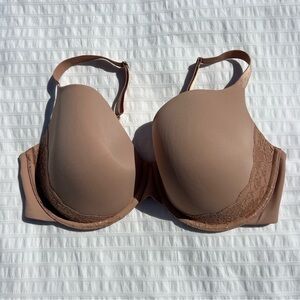 SPANX Lightly Lined T-Shirt Bra in Nude Lace, 38DDD